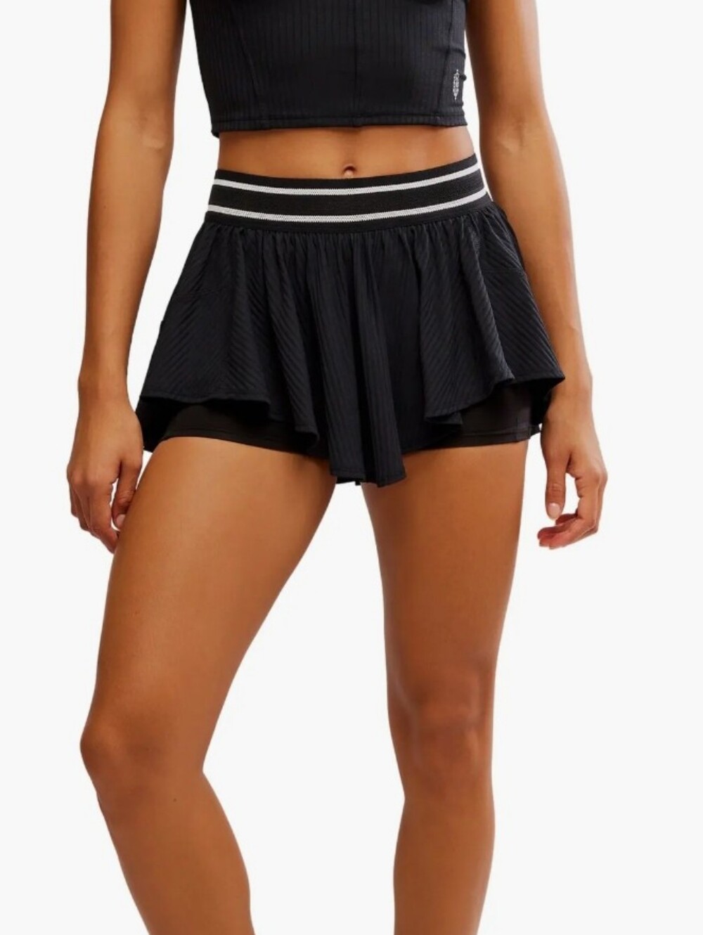 NWT Women's Free People Movement Black Skort